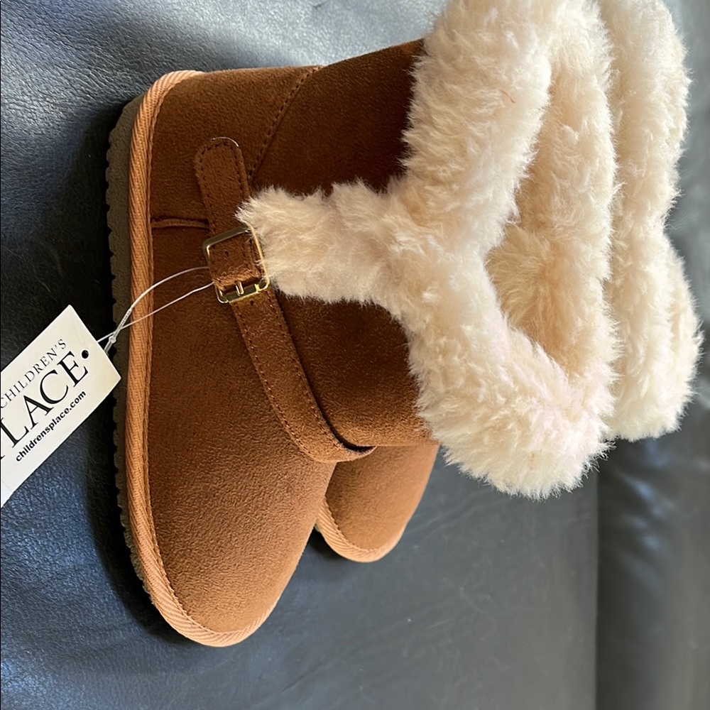 Children's Place Brown Faux Fur Boots